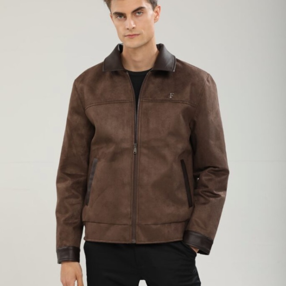 Mens Italian Mocha Leather Jacket